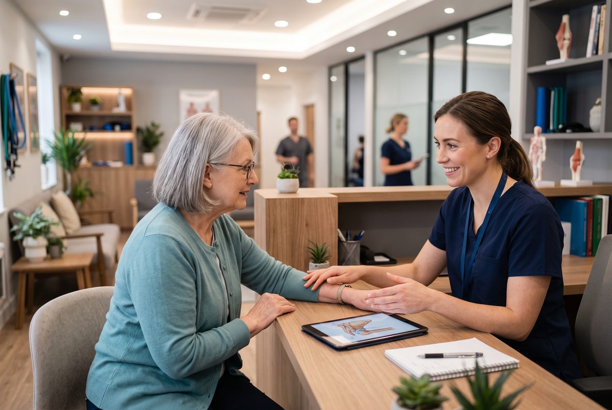 Recepción de la clínica FisioVital